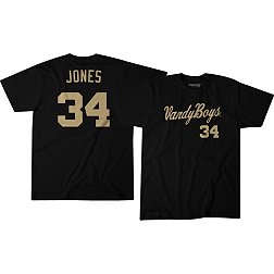 BreakingT Vanderbilt Commodores Spencer Jones #34 Vandy Boys Black T-Shirt
