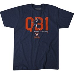 BreakingT Virginia Cavaliers Blue Brennan Armstrong QB1 T-Shirt