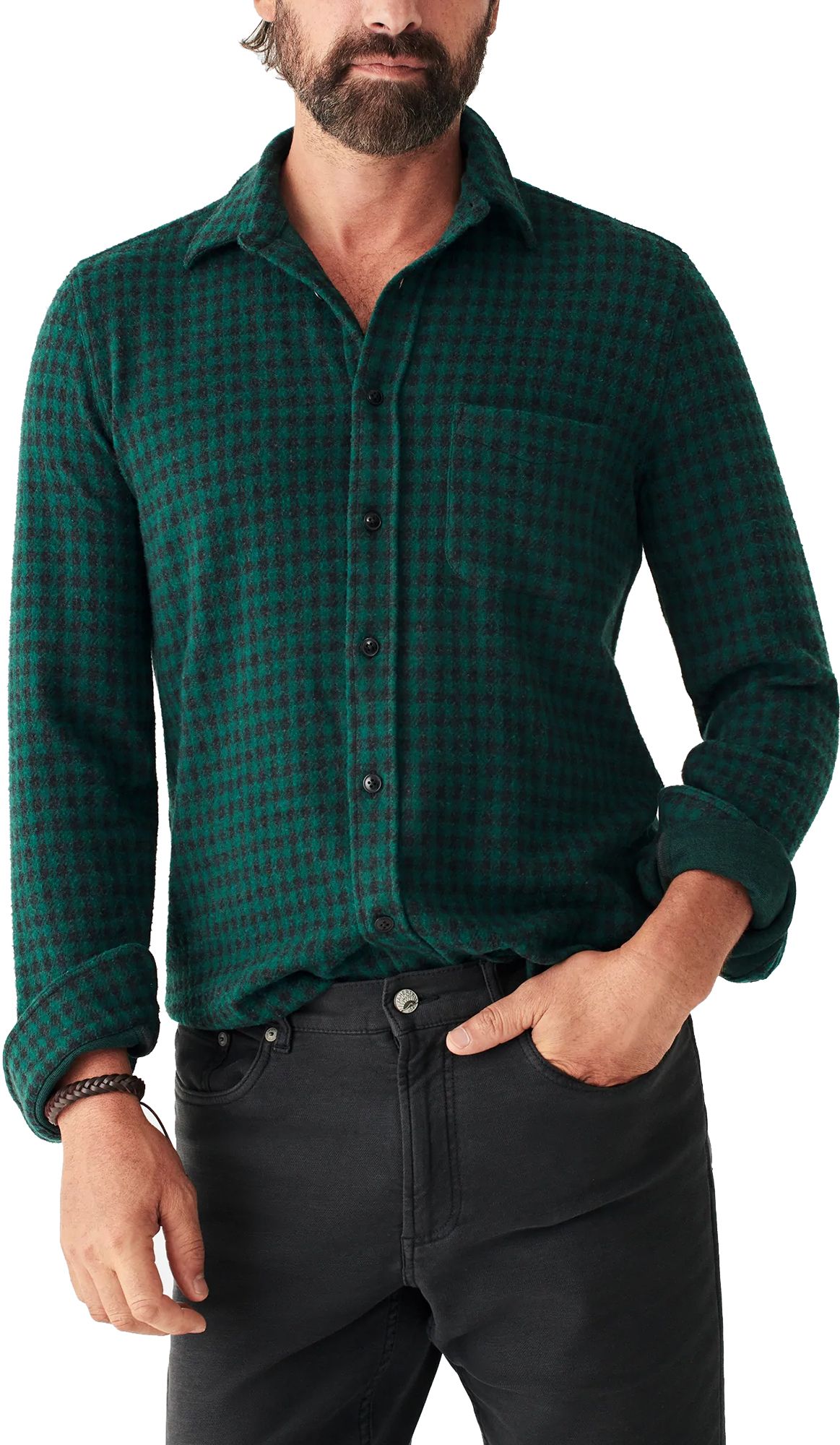 Forest/Charcoal Gingham