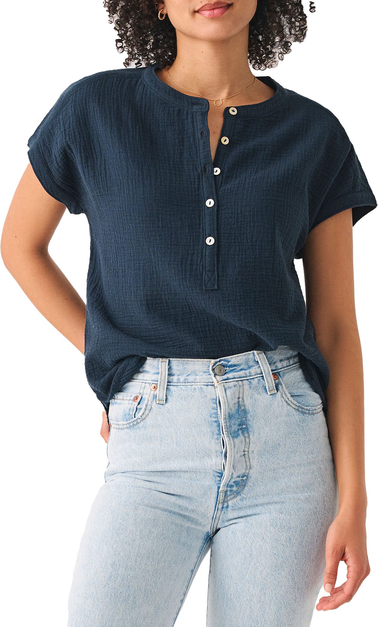 Faherty Women's Dream Gauze Cotton T-Shirt