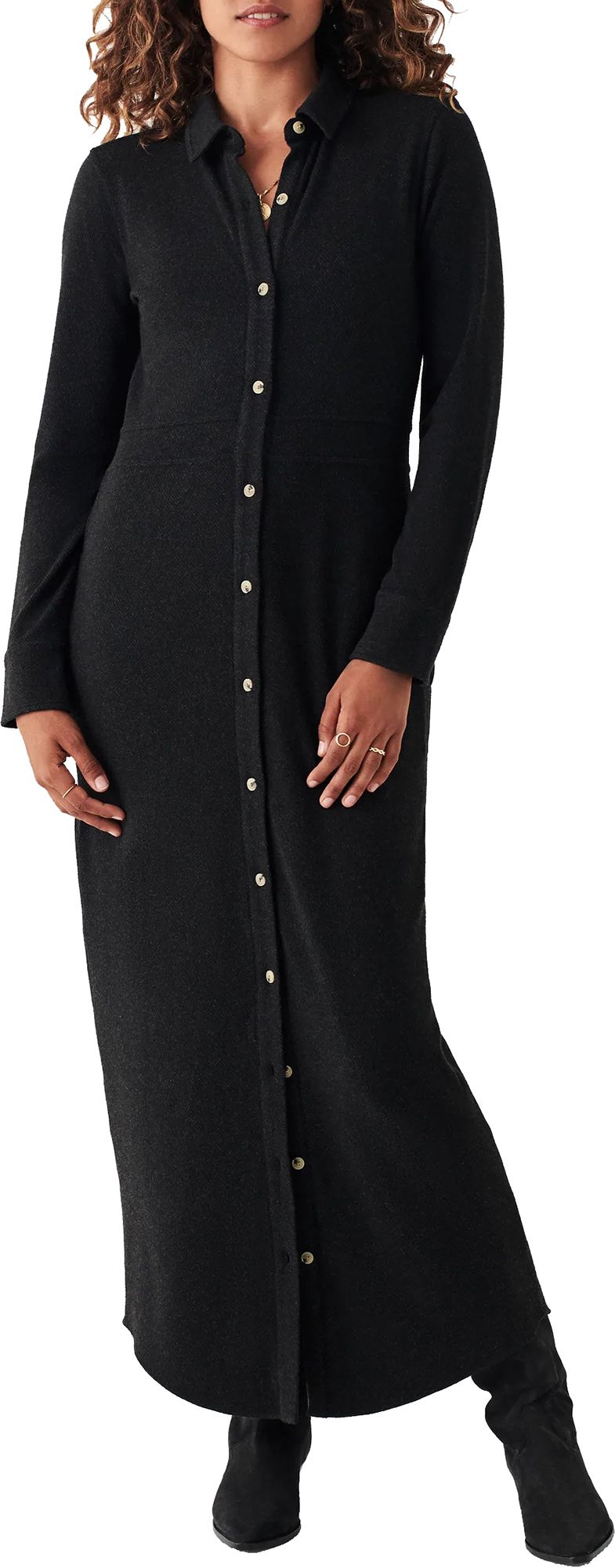 Heathered Black Twill