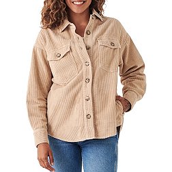 Faherty Women's Spruce Peak Cord Shirt Jacket