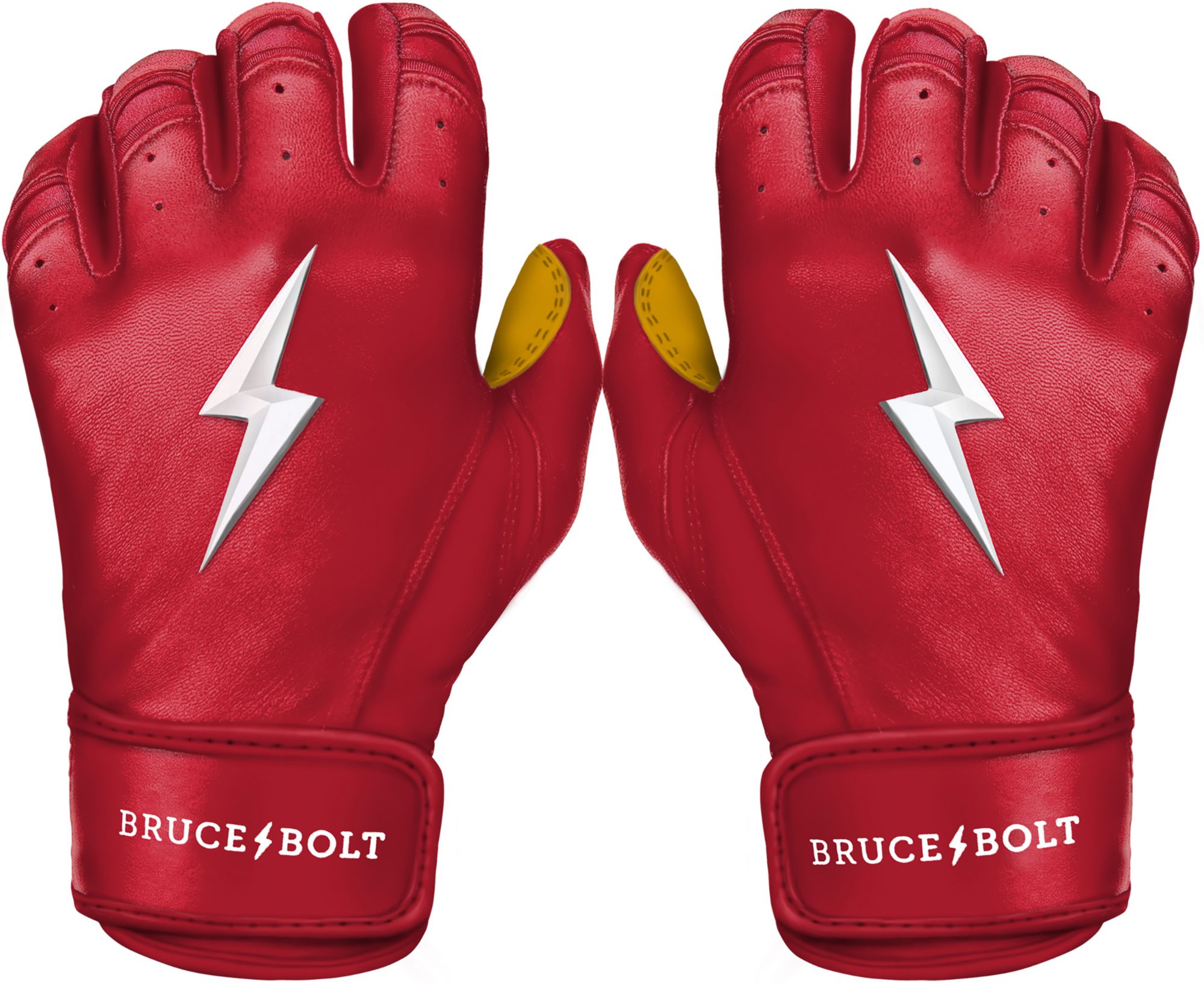 BRUCE BOLT Men's Original Series Short Cuff Batting Gloves