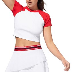 EleVen by Venus Williams Women's Collegiate Cropped Short Sleeve T-Shirt