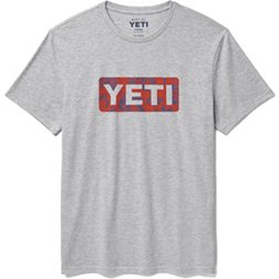 YETI Men's Floral Logo Badge Short Sleeve T-Shirt