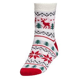 Northeast Outfitters Men's Cozy Cabin Holiday Reindeer Fairisle Socks