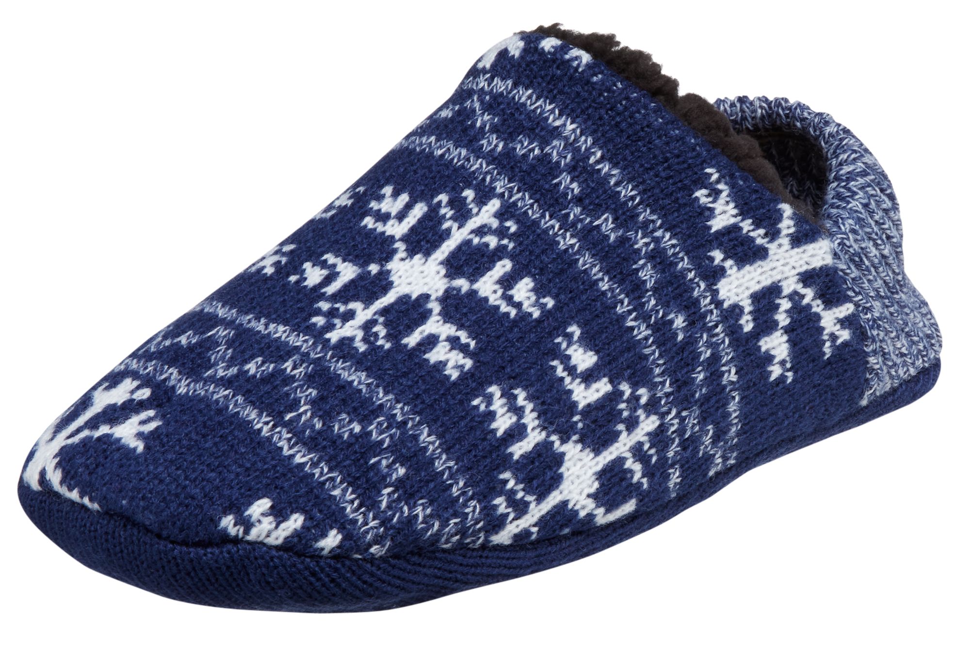 Northeast Outfitters Men's Cozy Cabin RR Snowflake Slippers