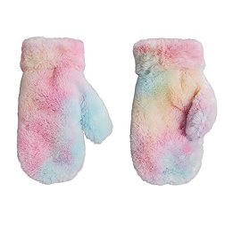 Northeast Outfitters Youth Cozy Cabin Unicorn Fur Mittens