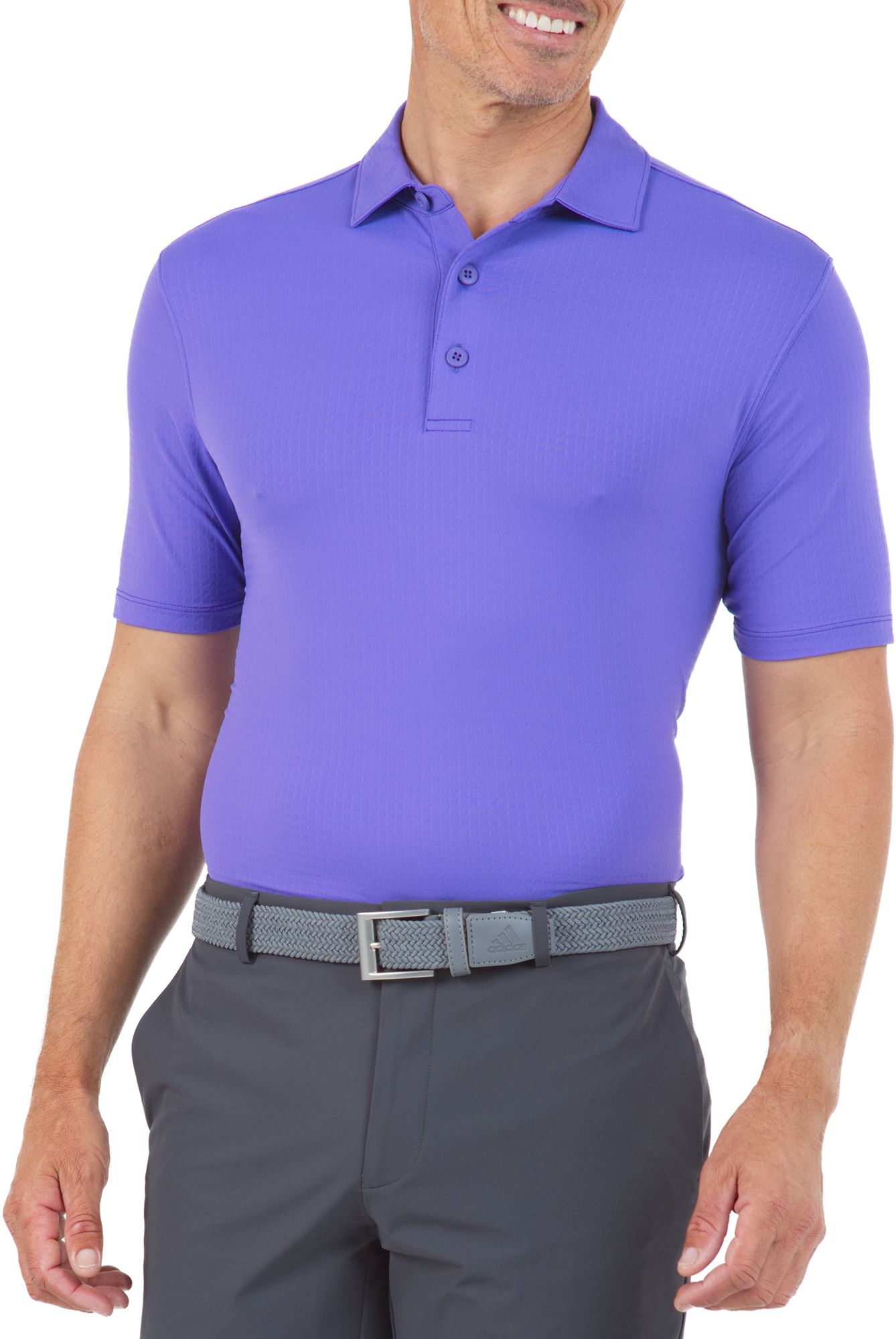 IBKUL Men's Solid Modern Fit Golf Polo - Purple
