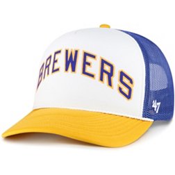'47 Adult Milwaukee Brewers Royal Script Trucker Hat