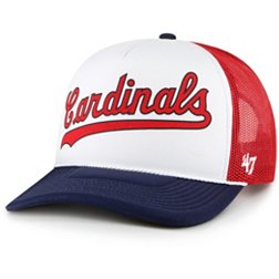 '47 Adult St. Louis Cardinals Red Script Trucker Hat