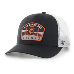 '47 Adult San Francisco Giants Black Pitch Adjustable Trucker Hat