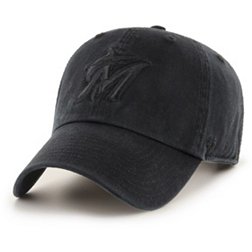 '47 Adult Miami Marlins Black Clean Up Adjustable Hat