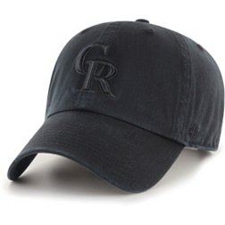 '47 Adult Colorado Rockies Black Clean Up Adjustable Hat