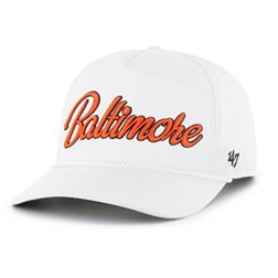 '47 Adult Baltimore Orioles White Overhand Hitch Adjustable Hat