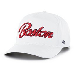 '47 Adult Boston Red Sox White Overhand Hitch Adjustable Hat