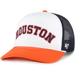 '47 Adult Houston Astros Navy Script Trucker Hat