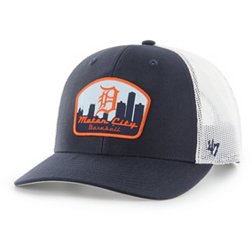 '47 Adult Detroit Tigers Navy Pitch Adjustable Trucker Hat