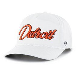 '47 Adult Detroit Tigers White Overhand Hitch Adjustable Hat