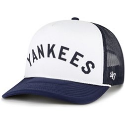 '47 Adult New York Yankees Navy Script Trucker Hat
