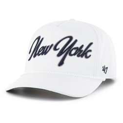 '47 Adult New York Yankees White Overhand Hitch Adjustable Hat