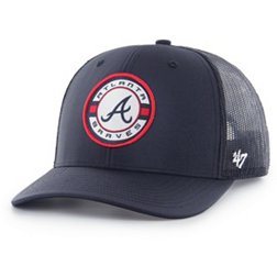'47 Men's Atlanta Braves Navy Berm Trucker Hat