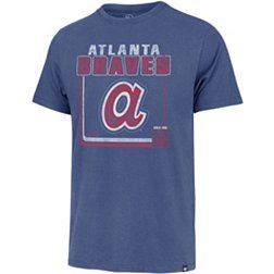 '47 Men's Atlanta Braves Royal Cooperstown Borderline Franklin T-Shirt