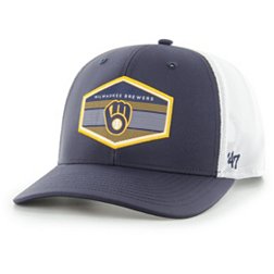 '47 Men's Milwaukee Brewers Navy Burgess Trucker Hat