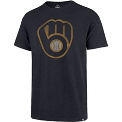 ‘47 Men's Milwaukee Brewers Navy Grit Scrum T-Shirt