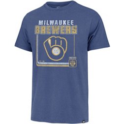 '47 Men's Milwaukee Brewers Royal Cooperstown Borderline Franklin T-Shirt