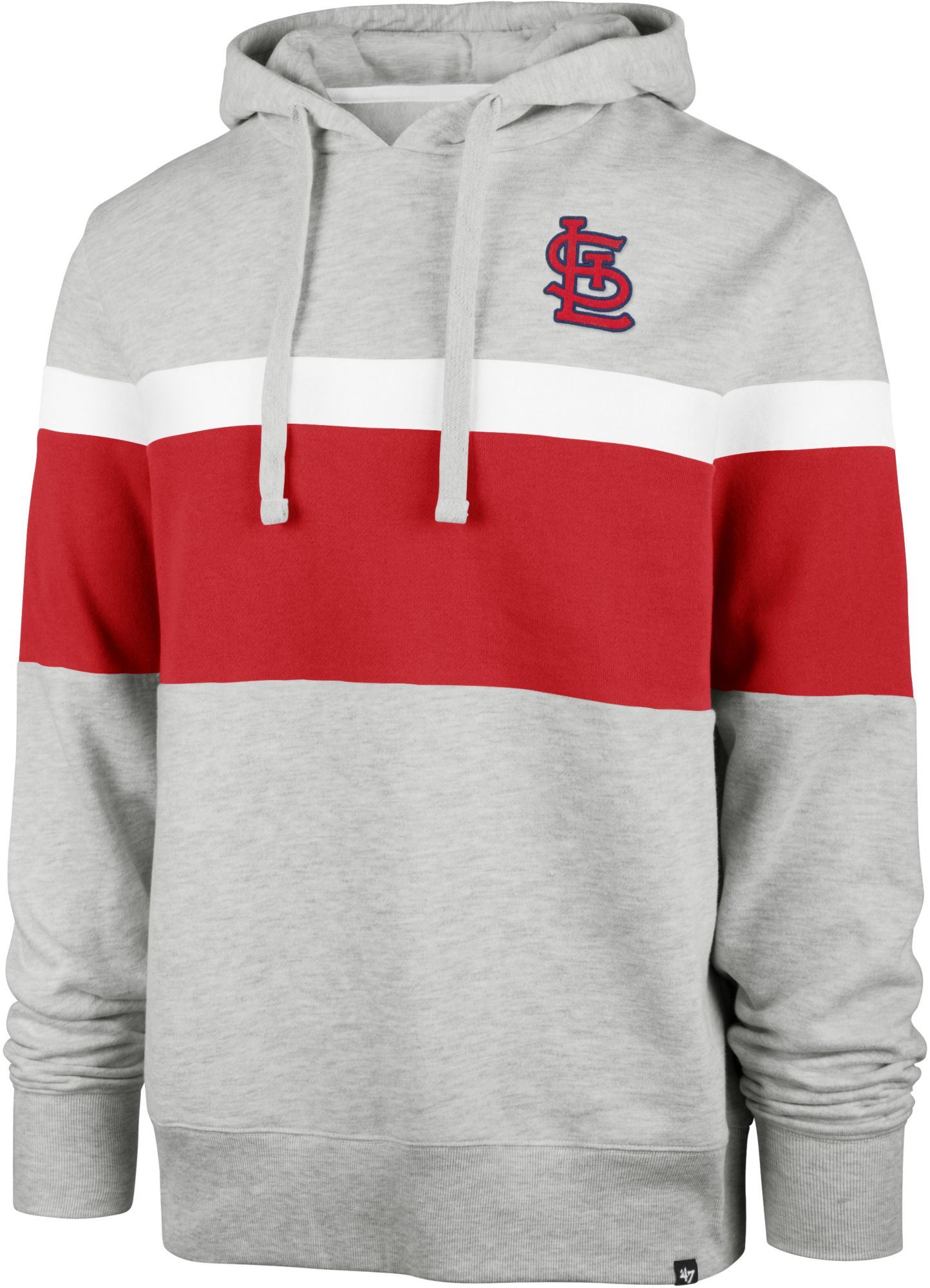 '47 Men's St. Louis Cardinals Gray Warren Pullover Hoodie - Gray