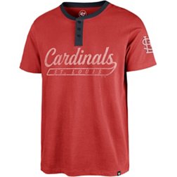 '47 Men's St. Louis Cardinals Red Westend Henley T-Shirt