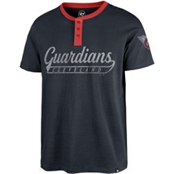 '47 Men's Cleveland Guardians Navy Westend Henley T-Shirt