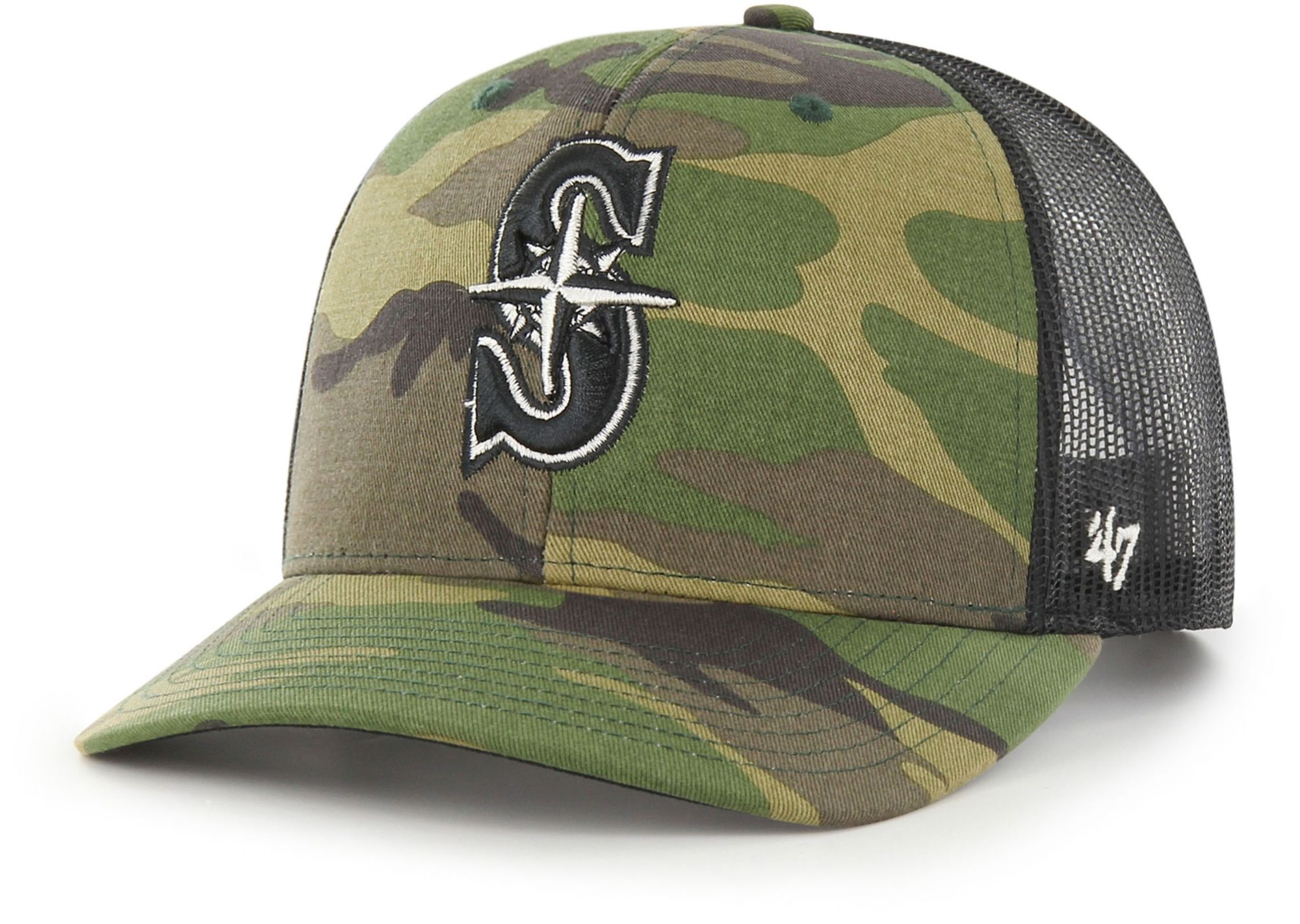 '47 Men's Seattle Mariners Camo Camo Trucker Hat