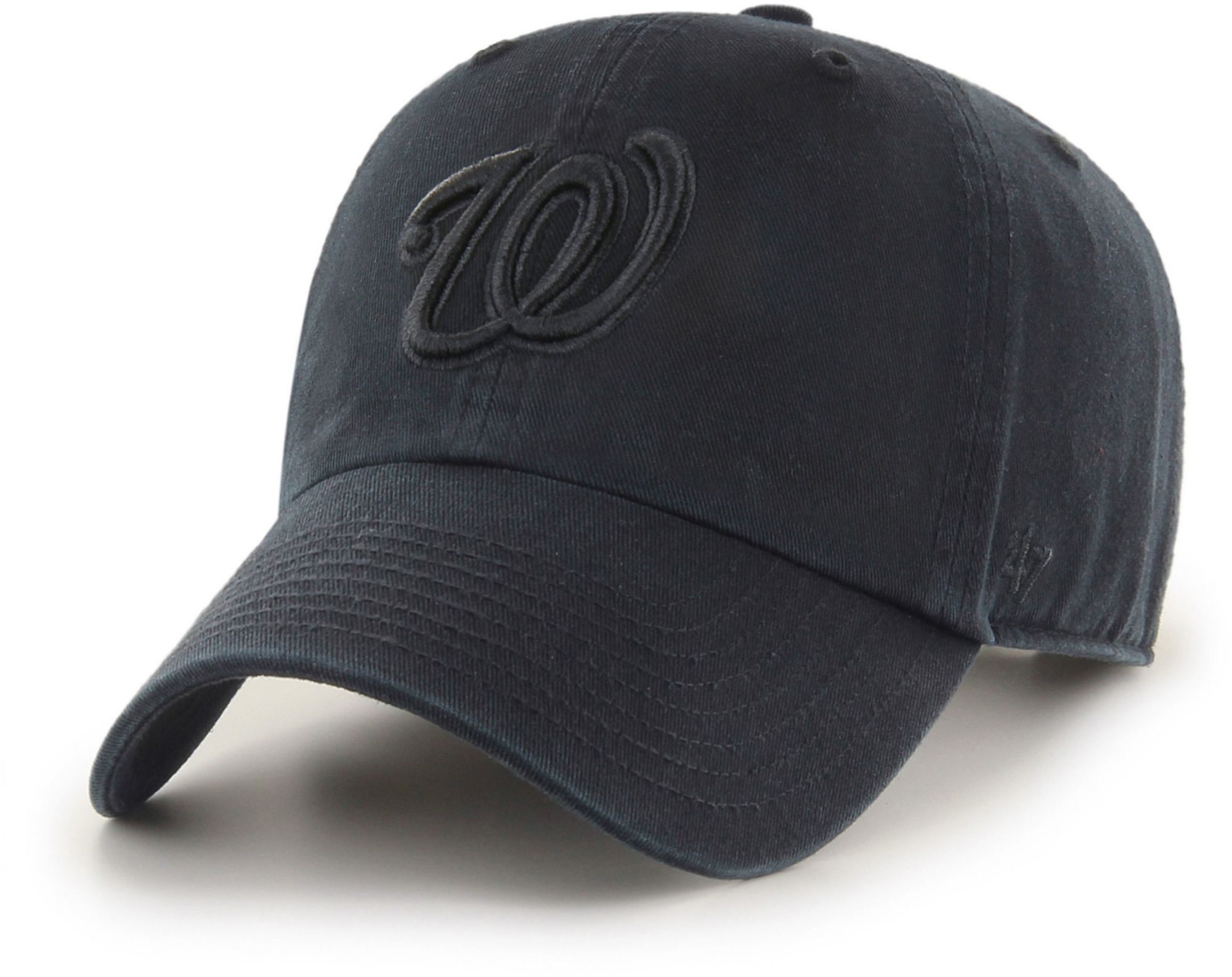 '47 Adult Washington Nationals Black Clean Up Adjustable Hat