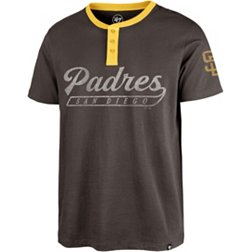'47 Men's San Diego Padres Brown Westend Henley T-Shirt
