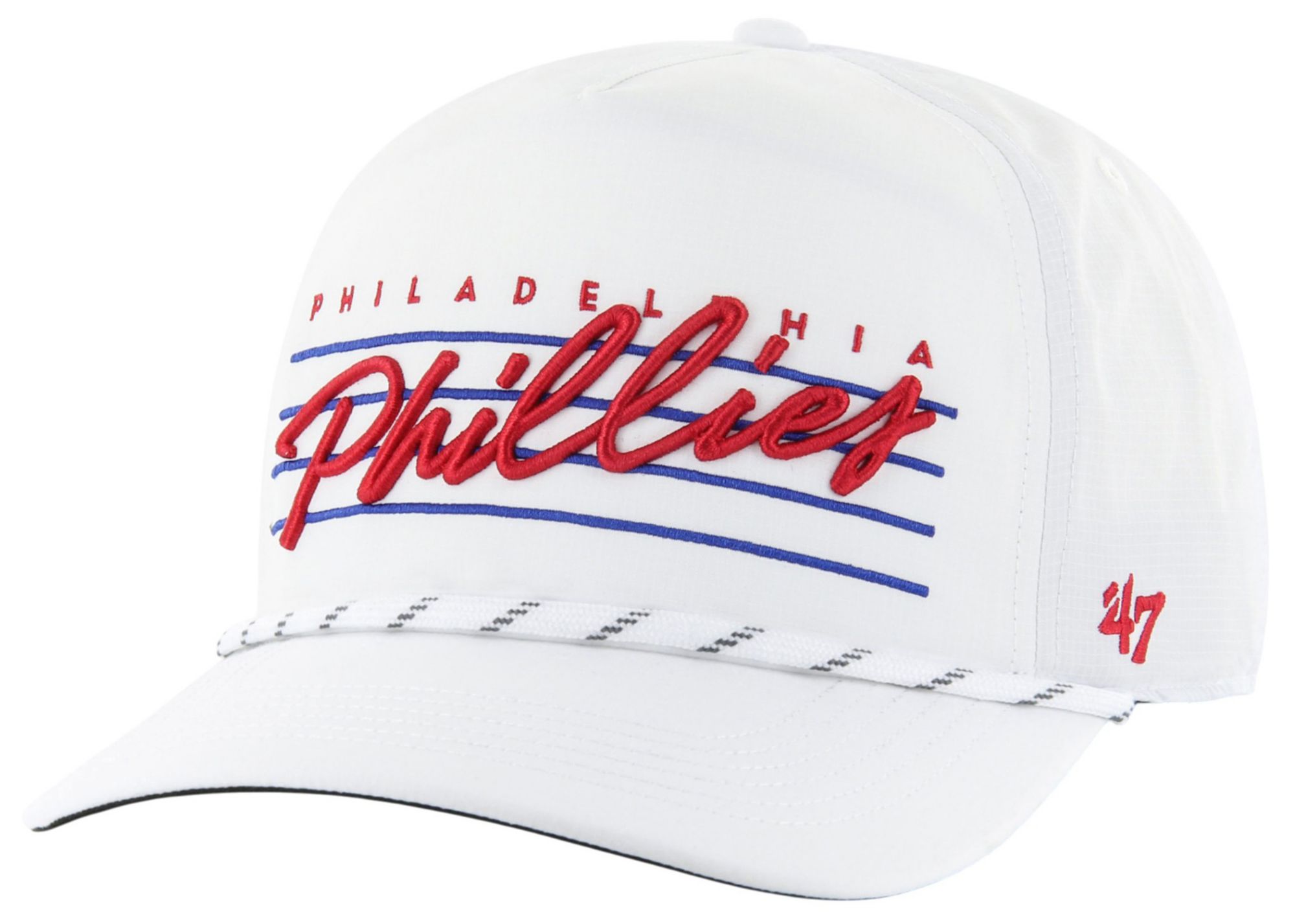 '47 Adult Philadelphia Phillies White Downburst Hitch Adjustable Hat