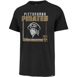 '47 Men's Pittsburgh Pirates Black Cooperstown Borderline Franklin T-Shirt