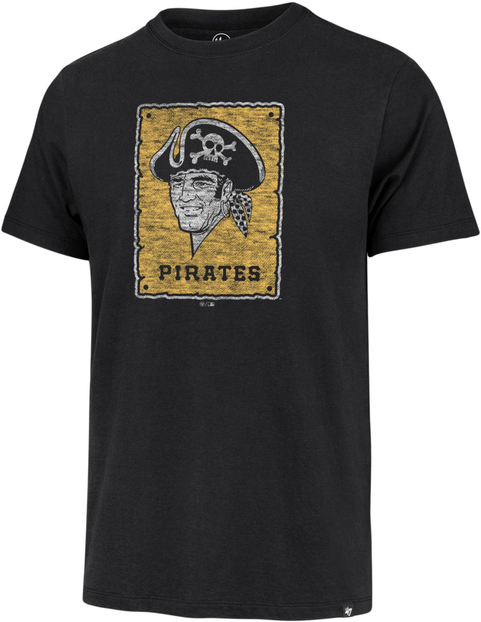 '47 Men's Pittsburgh Pirates Black Cooperstown Premier Franklin T-Shirt