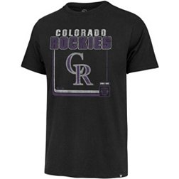'47 Men's Colorado Rockies Black Cooperstown Borderline Franklin T-Shirt