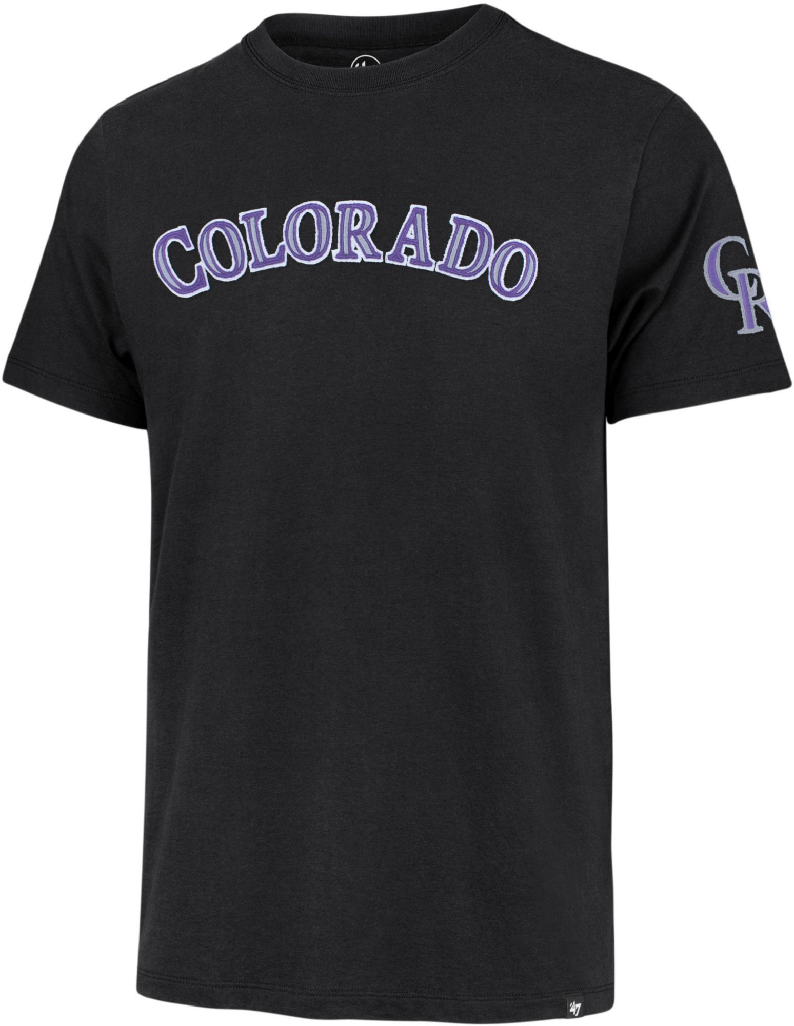 '47 Men's Colorado Rockies Black Franklin Fieldhouse Short Sleeve T-Shirt