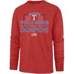 '47 Men's 2023 World Series Champions Texas Rangers Franklin Long Sleeve T-Shirt