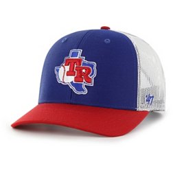 '47 Men's Texas Rangers Royal Sidenote Trucker Hat