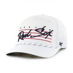 '47 Brand Adult Boston Red Sox White Downburst Hitch Adjustable Hat