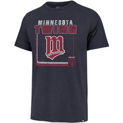 '47 Men's Minnesota Twins Navy Cooperstown Borderline Franklin T-Shirt