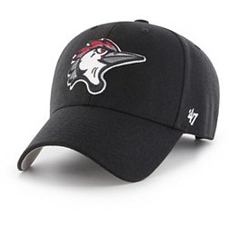 ‘47 Men's Fayetteville Woodpeckers Black MVP Adjustable Hat
