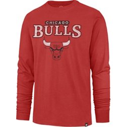 '47 Men's Chicago Bulls Red Linear Franklin Long Sleeve T-Shirt