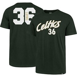 47 Men's Boston Celtics Green Linear Franklin Long Sleeve T-Shirt, XL