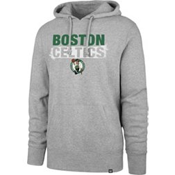 '47 Men's Boston Celtics Grey Half Drop Headline Hoodie