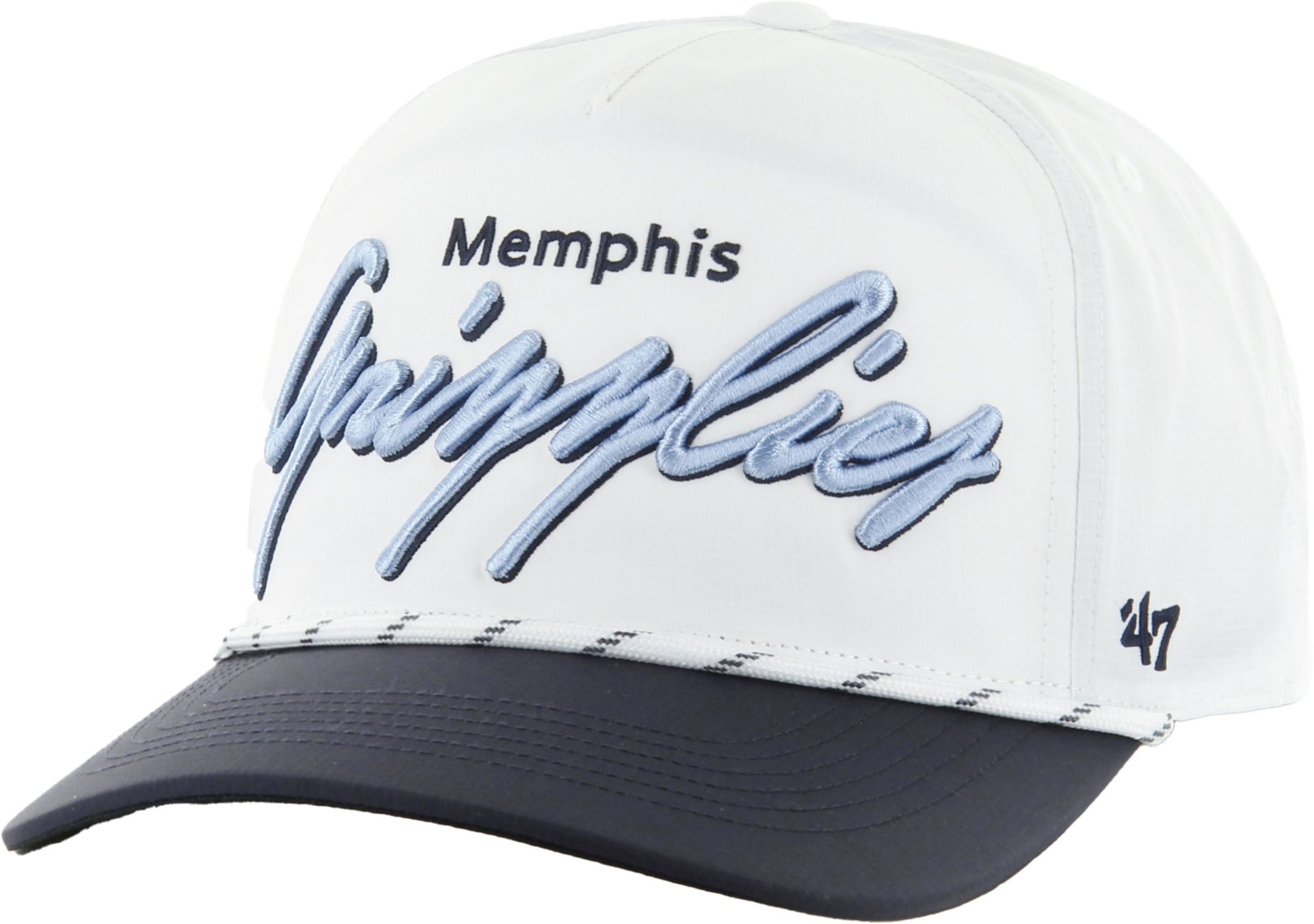 '47 Adult Memphis Grizzlies White Chamberlin Hitch Adjustable Hat